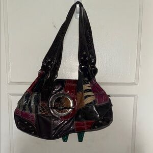 Patchwork Leather Shoulder Bag
